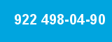922 498-04-90